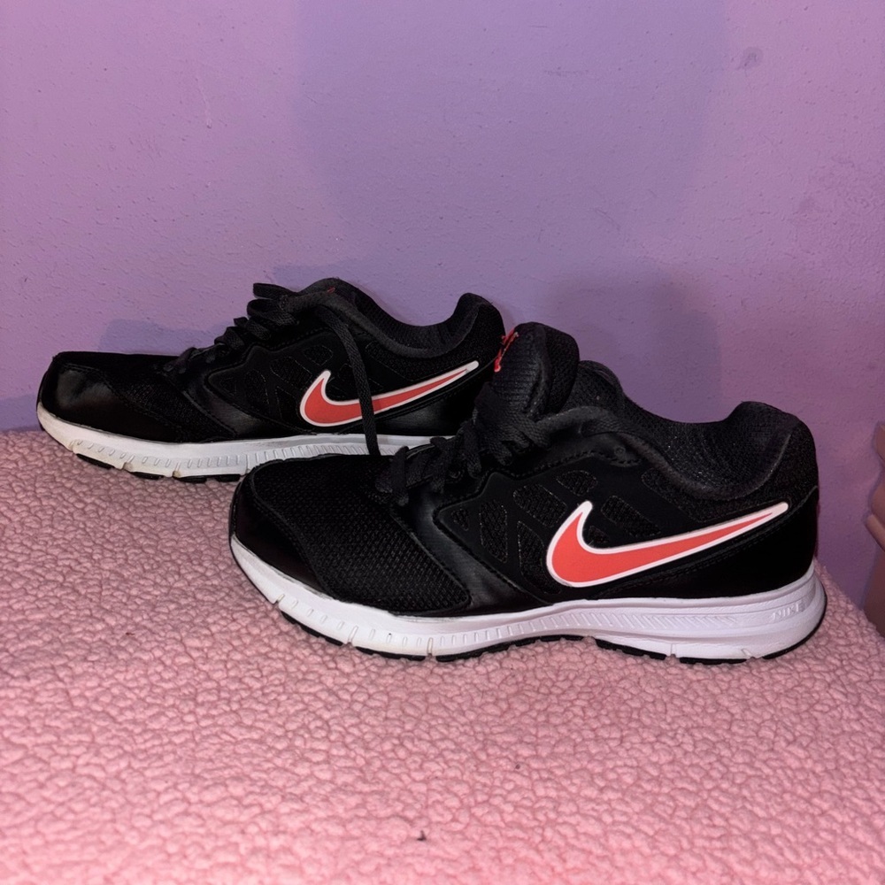 Nike Black and Orange Sneakers